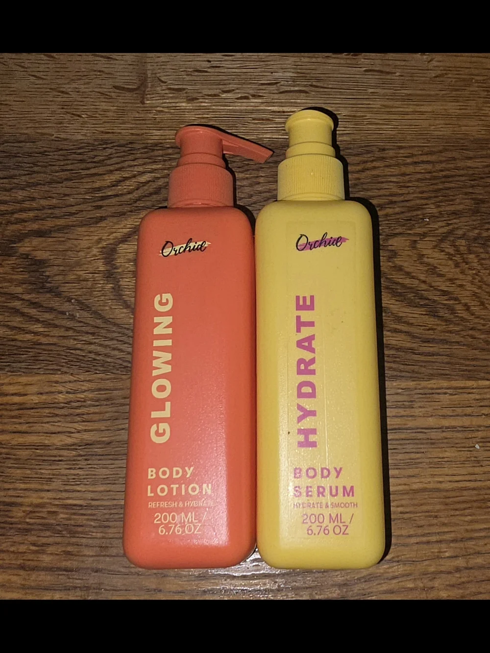 Orchid Glowing Body Lotion & Hydrate Body Serum Set — 6.76fl Oz BNIB